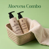 Aloe vera Combo Pack (Aloevera Hydrating Shampoo + Aloevera & Argan Hair Conditioner) - Sun Kissed Skin Care