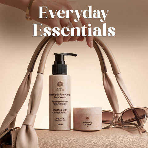 Everyday Essentials Combo | Rosehip and Strawberry Face Wash & Strawberry Lip Balm - Sun Kissed Skin Care