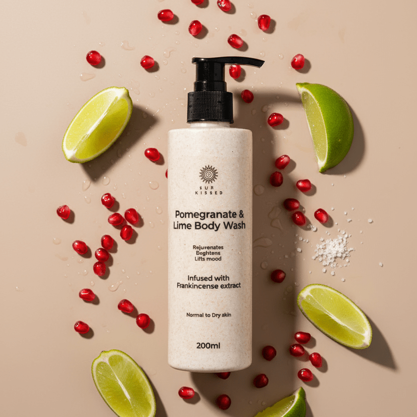 Pomegranate & Lime Body Wash - Sun Kissed Skin Care