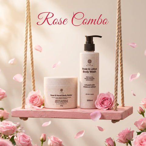 Rose Glow Combo Pack (Rose & Lotus Body Wash + Rose Neroli Body Butter) - Sun Kissed Skin Care
