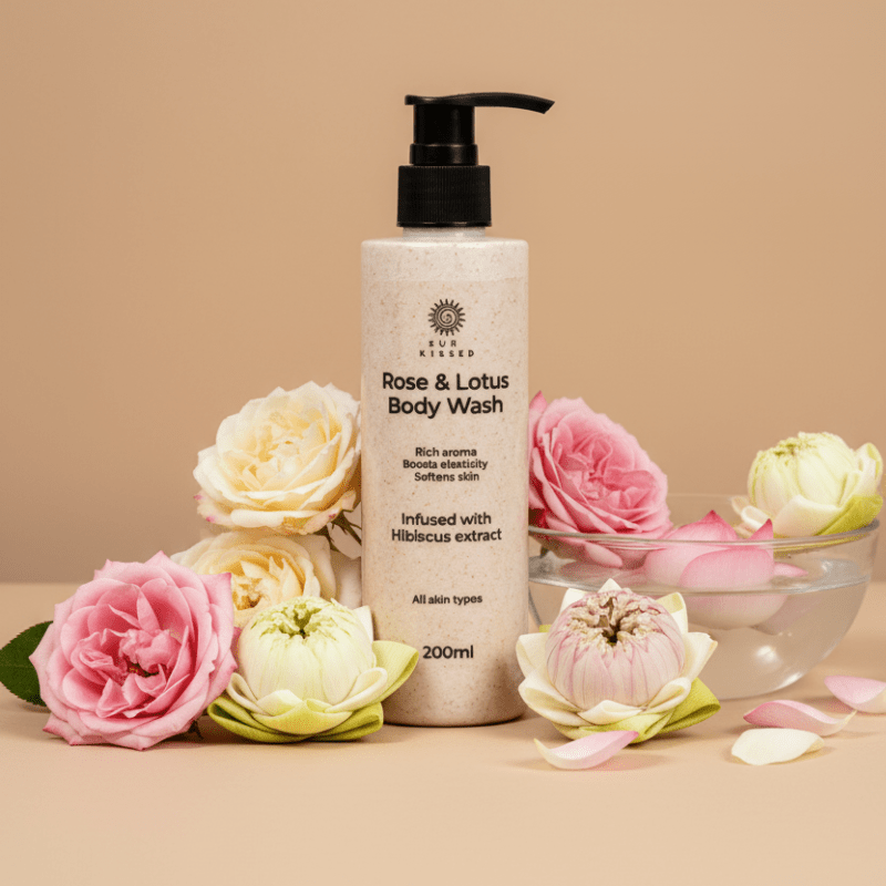 Rose Glow Combo Pack (Rose & Lotus Body Wash + Rose Neroli Body Butter) - Sun Kissed Skin Care