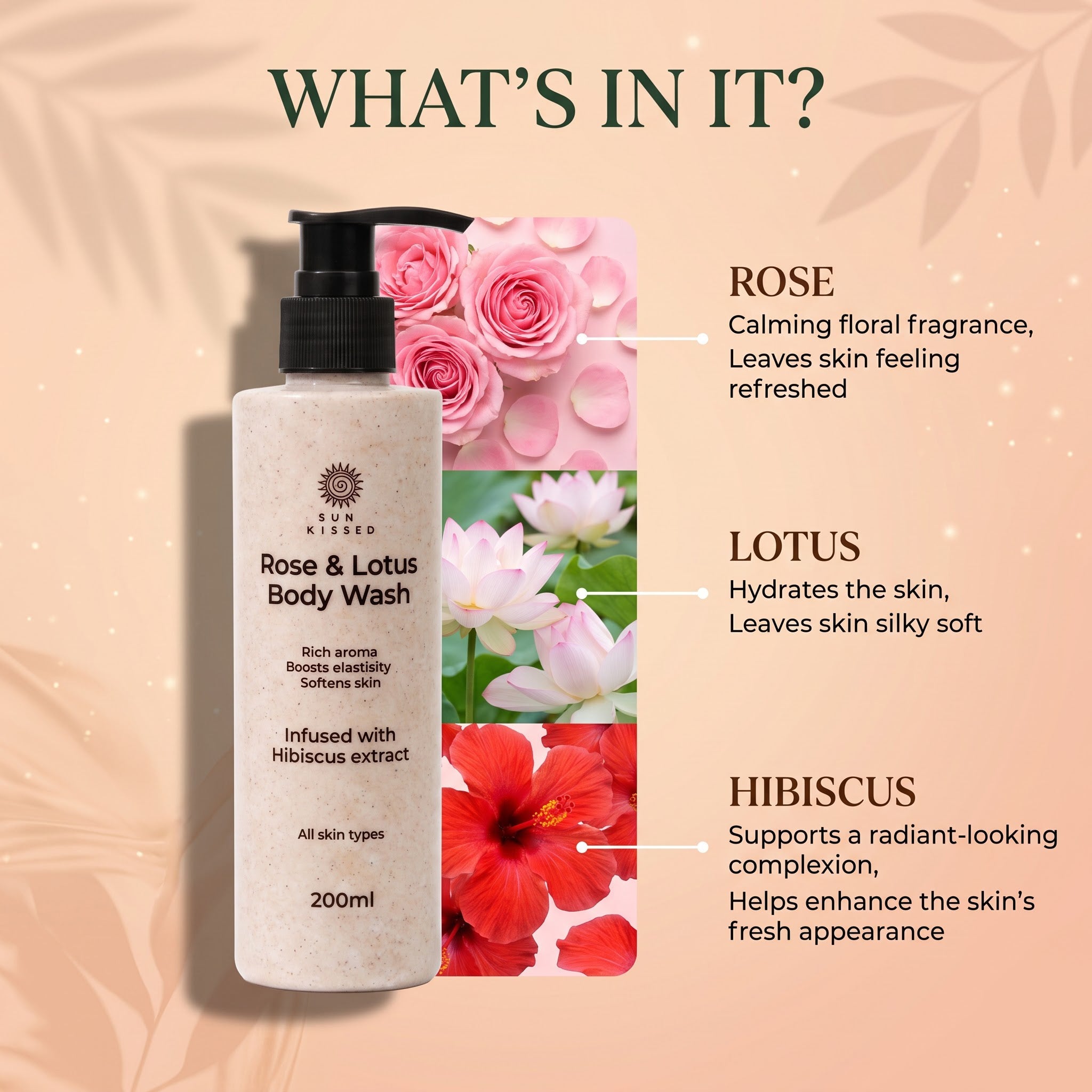 Rose & Lotus Body Wash - Sun Kissed Skin Care