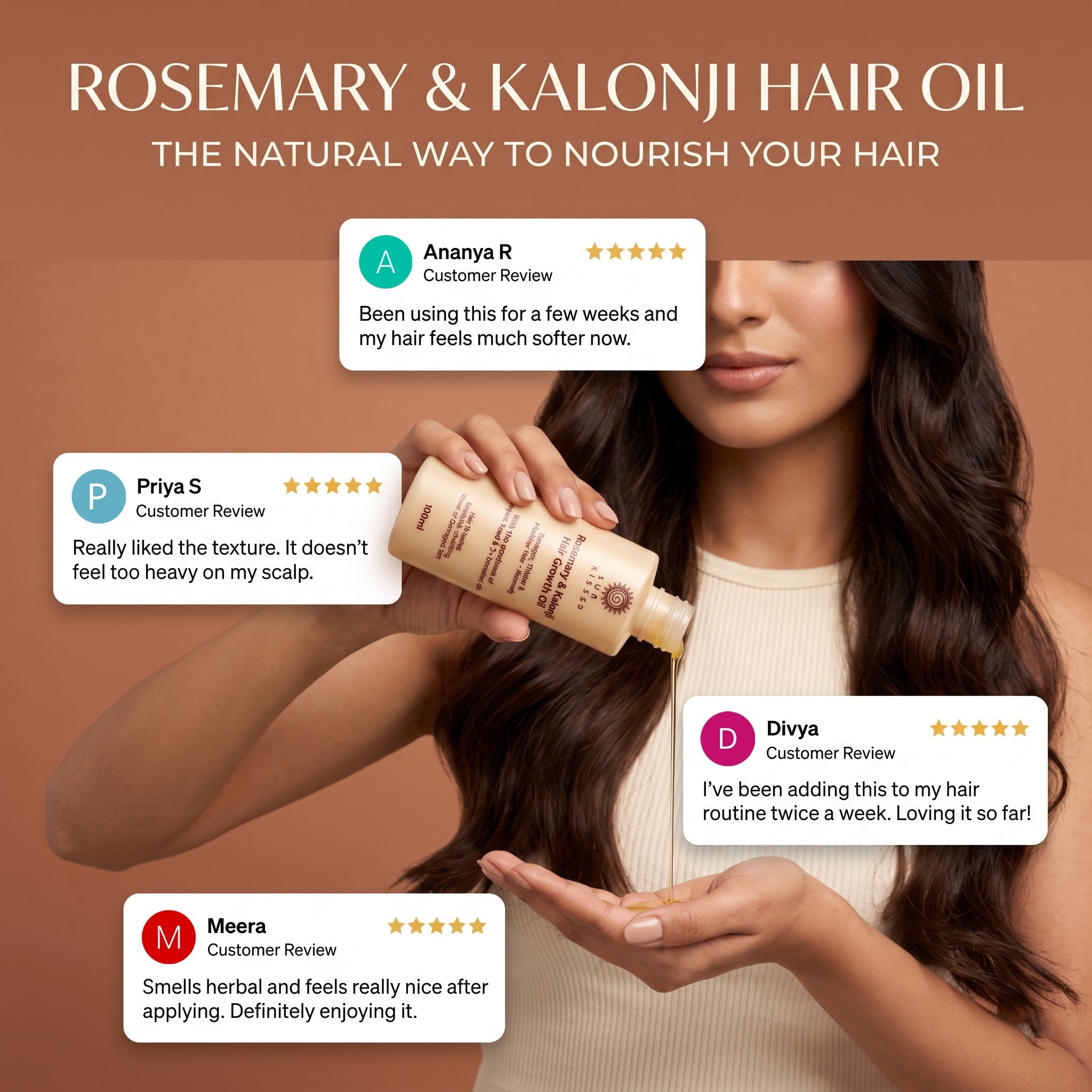 Rosemary & Kalonji Hair Growth Oil - Sun Kissed Skin Care